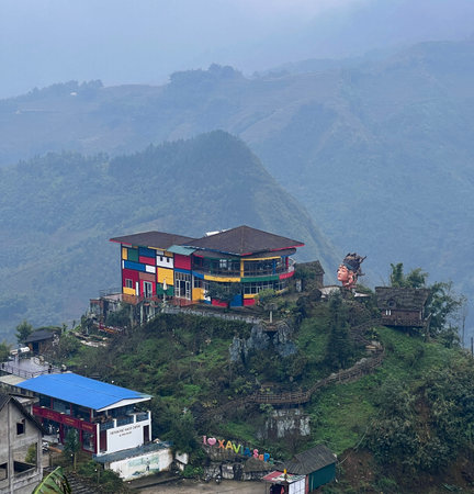 November 16 2022 - Sa pa, Vietnam : Beautiful scenery of Cat Cat village ,a highland cultural village in Sa pa.のeditorial素材