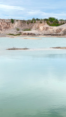 Amazing panoramic view of Grand Canyon in Ratchaburi province, Thailand.の写真素材