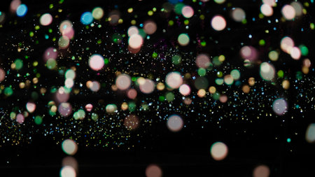 Bokeh of colorful light, abstract glitter lights background.の写真素材