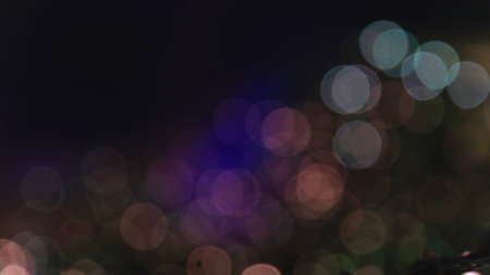Bokeh of colorful light, abstract glitter lights background.の写真素材