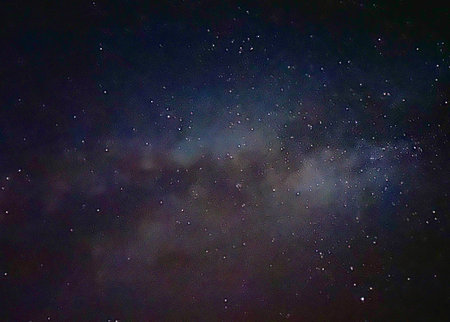 Milky way galaxy with stars and space dust in the universe.