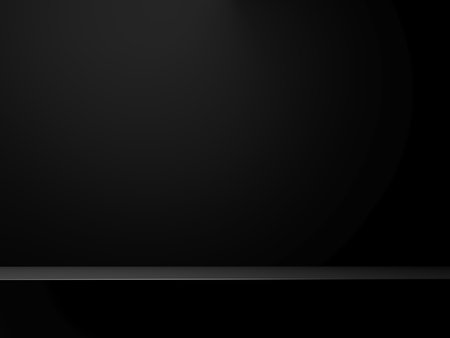 3D render podium, showcase on dark background with copy space. Mock up for the exhibitions, presentation of products. Composition of geometric object, cylinder and box.の写真素材