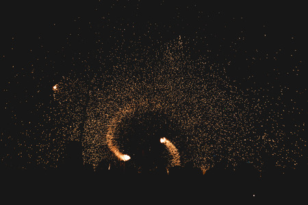 Fire showの写真素材