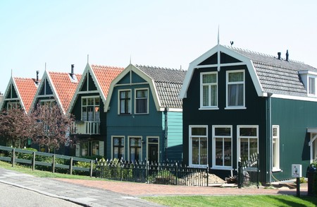 Summer in  the old Dutch fortress town of Weespの写真素材
