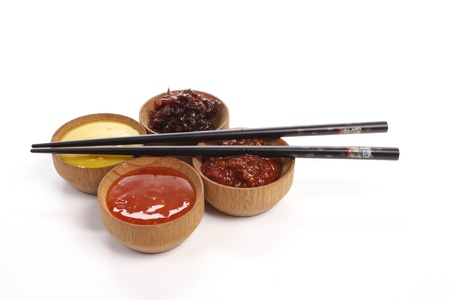 Various types of hot and spicy chillypeppers 