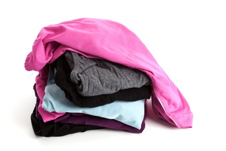 Pile of panties  on a white background