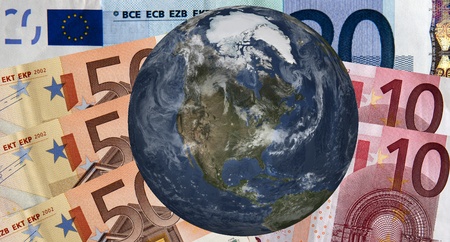 Interpretation of the power of the Euro zoneの写真素材