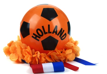 Various attributes as fan fun materials to be used at the Dutch soccer games の写真素材