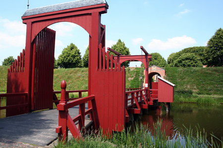 Netherlands, Bourtange, june 2016: Bourtange is an old historic fortress which is open for publicのeditorial素材