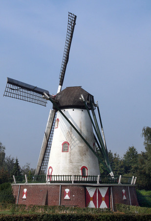 Netherlands,Cuijk,july 2016: Windmill Jan van Cuijckのeditorial素材