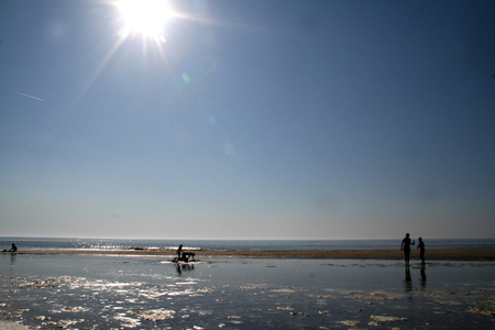 Netherlands,Bergen aan Zee, june 2016: Boy playing on the  Dutch North Sea coast in the summertimeのeditorial素材