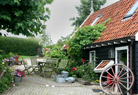 Netherlands,Brouwershaven,july 2016:Street-view in Brouwershavenのeditorial素材