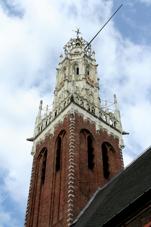 Netherlands,Haarlem,-june 2016: St. Bavo churchのeditorial素材