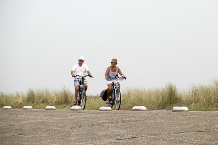 Netherlands,Zeeland,Brouwersdam, -august 2017: leisure activity ,sports and holiday-fun on the Brouwersdam , the  seventh structure of the Delta Works of the Netherlandsのeditorial素材