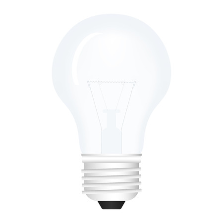 Bulb lamp isolated on white background. Vector illustrationのイラスト素材