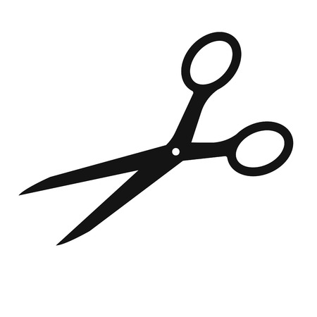 Scissors icon isolated on white background. Vector illustrationの写真素材