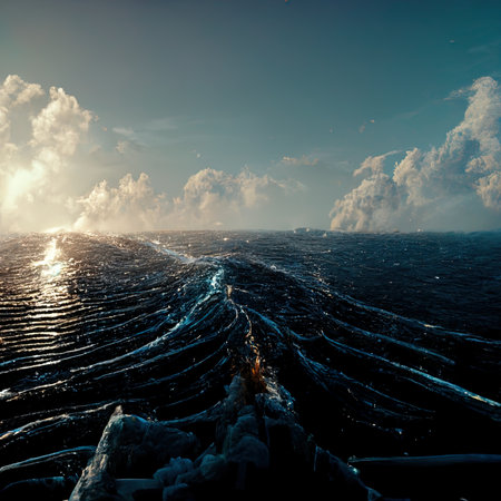 Beautiful seascape with sea and sky. nature composition.の素材