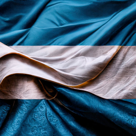 National flag of the Sierra Leone waving in the wind close up.の素材