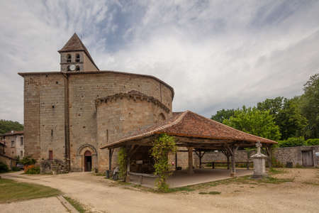 Church of Saint-Jean-de-CÃ´le in Franceの写真素材