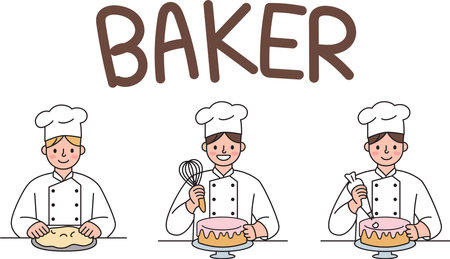 Set of cute emoticons with different emotions. Cartoon vector illustration.のイラスト素材