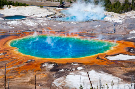 Grand Prismatic Springの写真素材