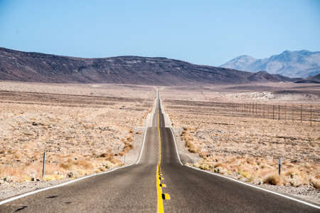 Road in Death Walley, USAの写真素材