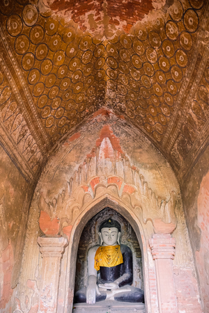 Beautiful ancient temples and pagoda in the Archaeological Zone, landmark and popular for tourist attractions and destination in Bagan, Myanmar. Asia Travel conceptの写真素材