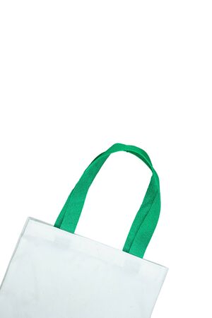 Eco Shopping bag isolated on white background with Copy space for text. Environmental Protection, Zero waste, Reusable, Say No Plastic, World Environment day and Earth day conceptの写真素材