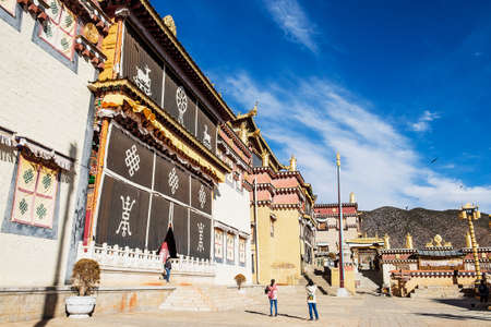 scenic of Yuantong Temple, the most famous Buddhist temple in Kunming. landmark and popular for tourists attractions in Kunming, Yunnan, China. Asia travel conceptのeditorial素材