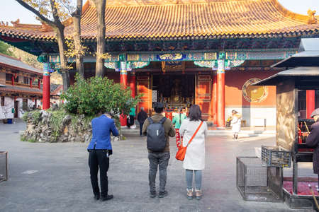 scenic of Yuantong Temple, the most famous Buddhist temple in Kunming. landmark and popular for tourists attractions. Kunming, Yunnan, China, 10 December 2019のeditorial素材