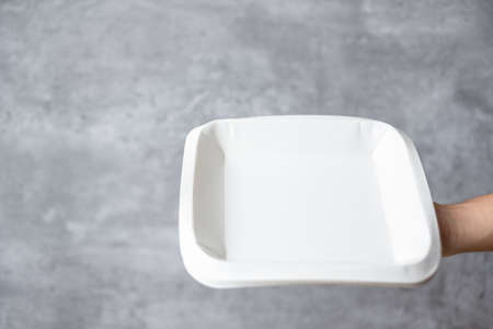 Eco friendly food packaging. natural container. zero waste, pollution, earth day, free plastic, world Environment day conceptの写真素材