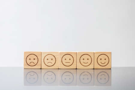 emotion face block. Emoticon for user reviews. Service rating, ranking, customer review,...