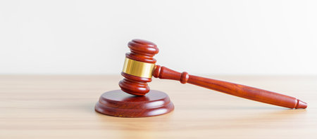 judge gavel on desk. Law, lawyer, judgment, justice auction and bidding concept