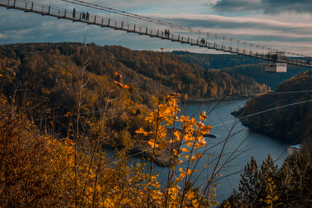 Titan RT suspension bridge in Harz Mountains National Park, Germany
