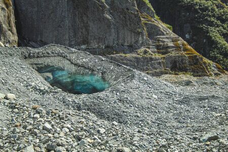 Franz Josef Glacier landscape on the South Island of New Zealandの写真素材
