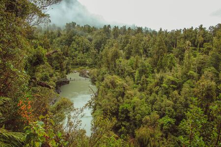Hokitika Gorge near Hokitika, South Island, New Zealandの写真素材