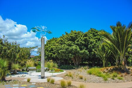 Auckland, New Zealand - December 30th 2016: The beautiful Auckland Botanic Gardens are decorated with many little features.のeditorial素材