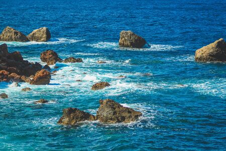 wild coastline at the northern coast of Mallorca, Spain