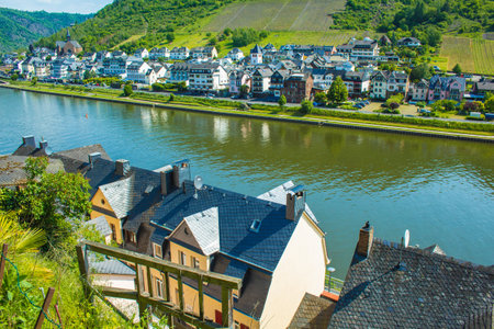 Cochem. A small picturesque town at Moselle river in Rhineland-Palatinate, Germany.のeditorial素材