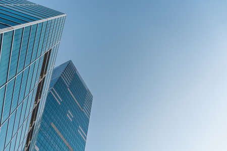 South Tower is the tallest building in Belgium. Tour de Midi at sunset, Brussels, Belgium