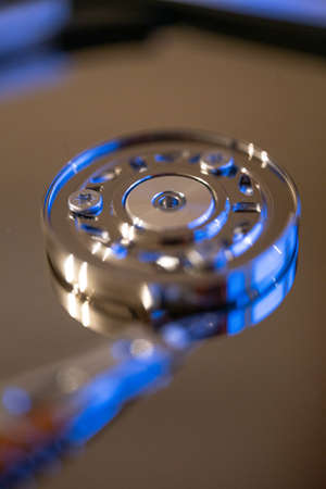 computer hard drive HDD close upの写真素材