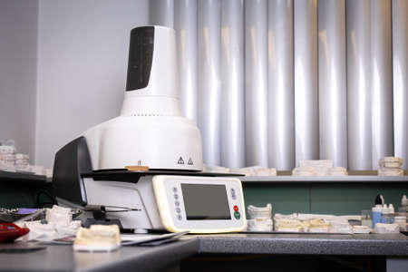 device for making dentures in a dental clinic.