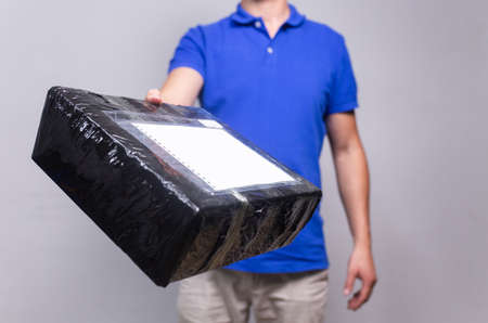 delivery of parcels by courier to the address.