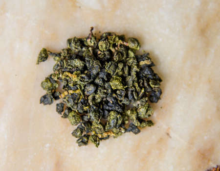 Chinese dairy leaf green teaの写真素材