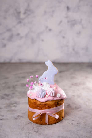 A traditional Easter cake with a place to copy the text. Traditional Easter Cake, Easter bread...