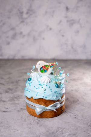 A traditional Easter cake with a place to copy the text. Traditional Easter Cake, Easter bread...