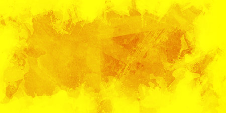 Stylist geometric line background with stains, Abstract yellow or orange striped fabric background, low poly background with geometric line pattern, abstract background.の写真素材