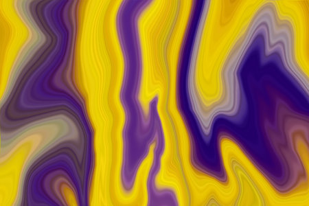 Abstract wavy colorful shiny Liquid marbling paint texture background combined with many colors, multicolor mixed fabric silk texture with grainy and retro pattern stains.の写真素材