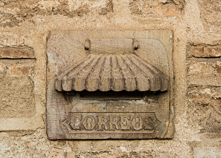 Stone mailbox in Almagro Spainの写真素材