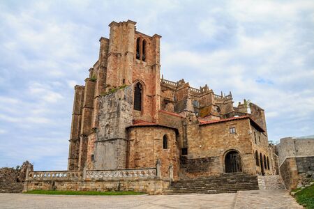 Church of Our Lady of the Assumption Castro Urdiales Spainの写真素材